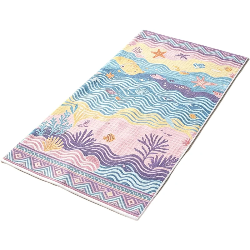 Stranddecke mit maritimem Design und hochwertiger Waffelstruktur Skanto