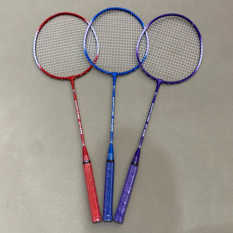 Badmintonschläger-Set mit mehrfarbigen Schlägern und Schutzhülle Skanto