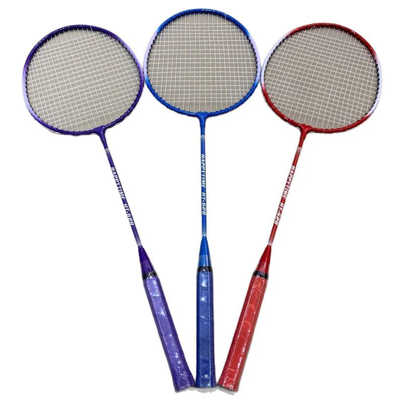Badmintonschläger-Set mit mehrfarbigen Schlägern und Schutzhülle Skanto