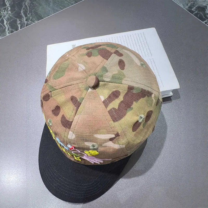 Unisex Bestickte Camouflage-Kappe Skanto