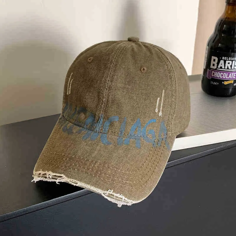 Unisex Used-Look Dad Cap mit Grafik Skanto