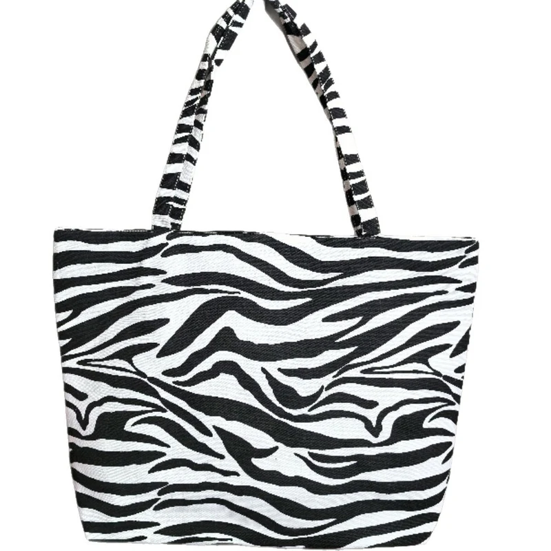 Große Einkaufstasche mit Zebra-Print Skanto