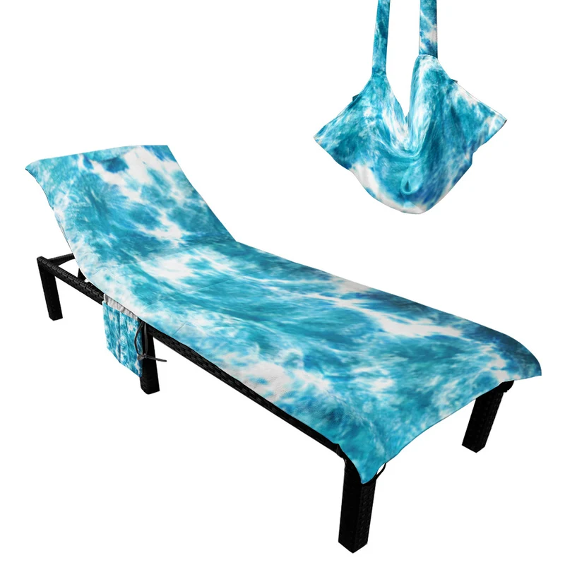 Sonnenliegenauflage mit modernem TIE-DYE-Muster Skanto