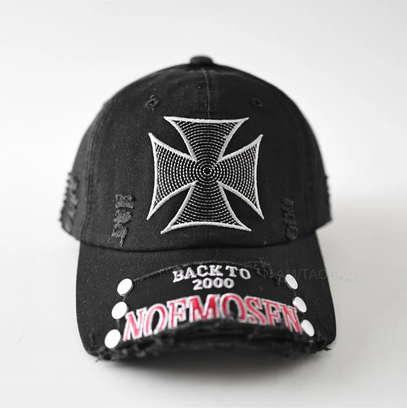 Herren Distressed Vintage Cap mit Grafik Skanto
