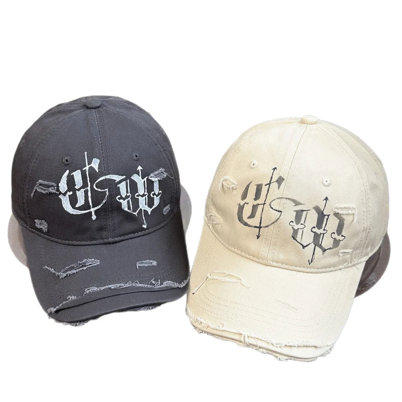 Herren Distressed Bestickte Cap mit Grafik Skanto
