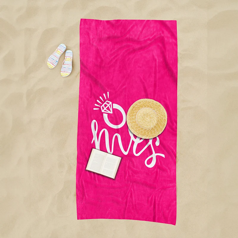 Strandtuch mit kreativem Herz-Design Skanto