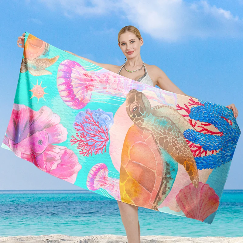 Strandtuch mit kreativem Herz-Design Skanto