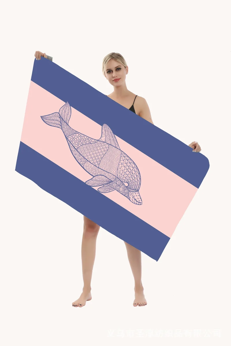 Strandtuch mit kreativem Delfin-Design Skanto