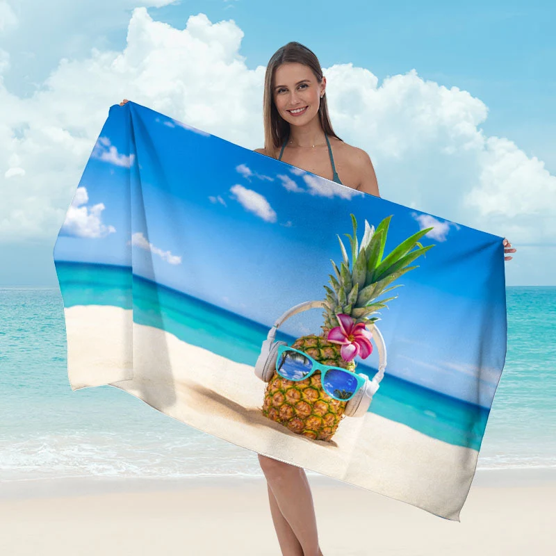 Strandtuch mit hellem Frucht-Motiv Skanto
