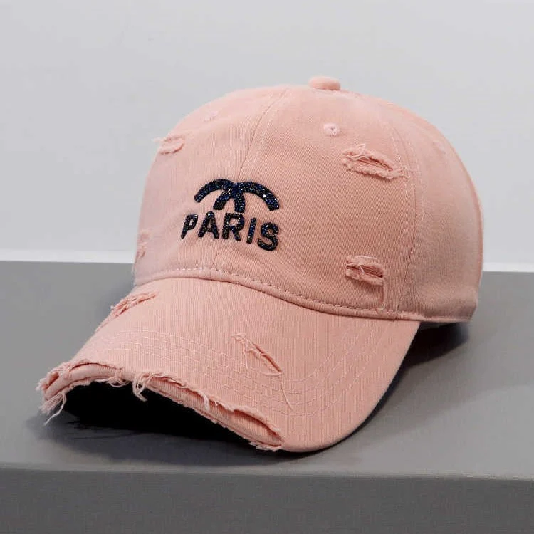 Damen Verstellbare Baseballkappe im Used-Look mit Grafik Skanto