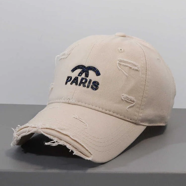 Damen Verstellbare Baseballkappe im Used-Look mit Grafik Skanto