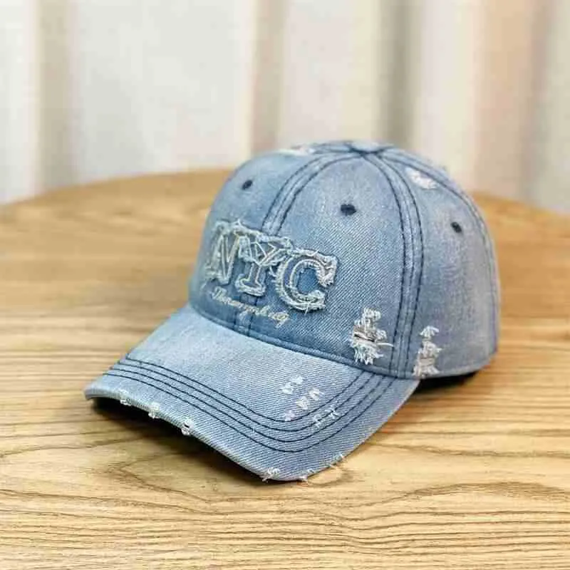 Damen modische Baseballkappe im Used-Look Skanto