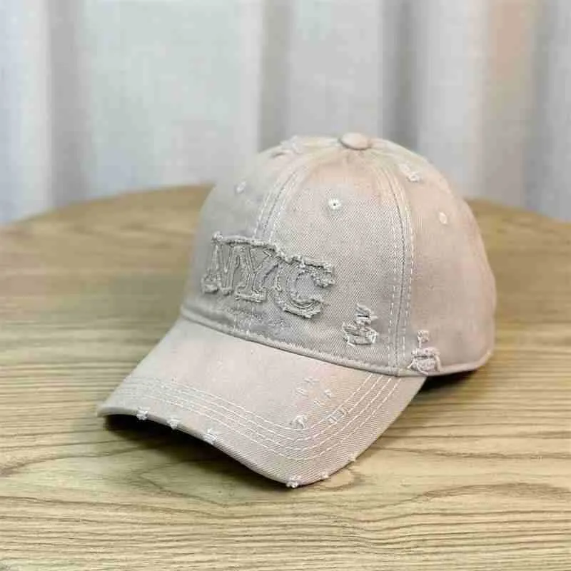 Damen modische Baseballkappe im Used-Look Skanto