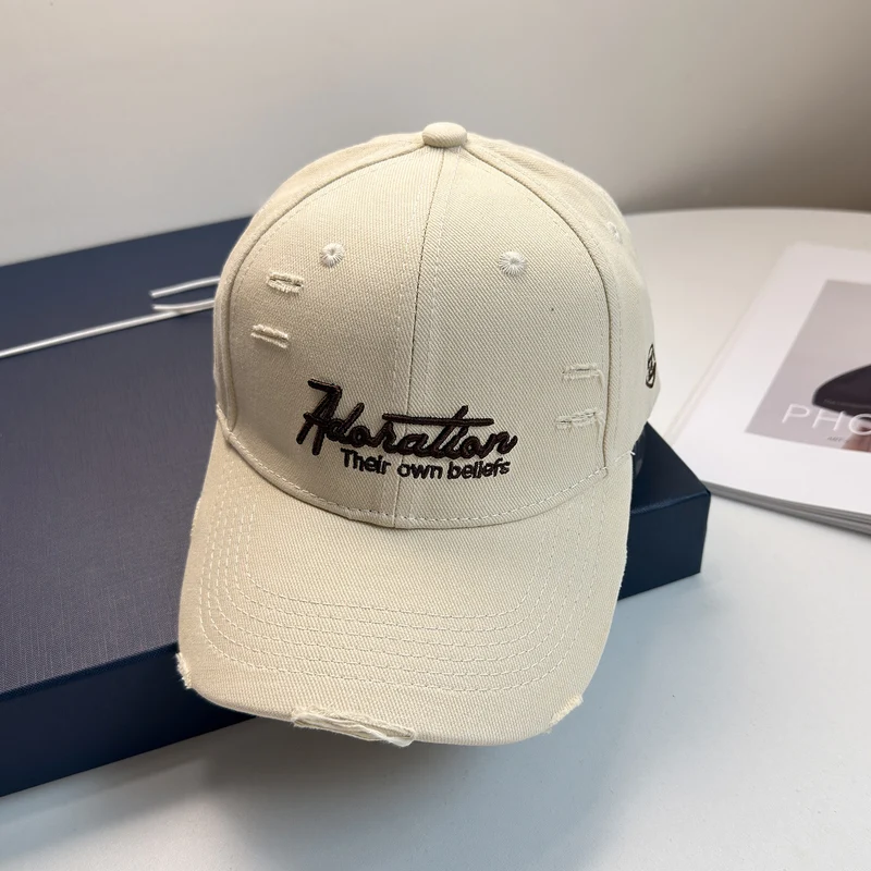 Damen bestickte Baseball Cap im Used-Look Skanto