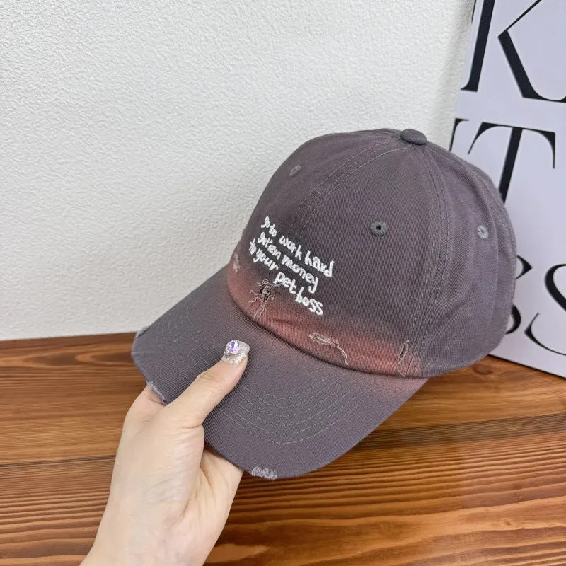 Damen Statement-Cap im Used-Look aus Jeans Skanto