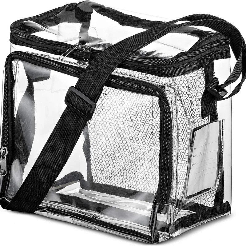 Transparente Transporttasche mit Netztaschen Skanto