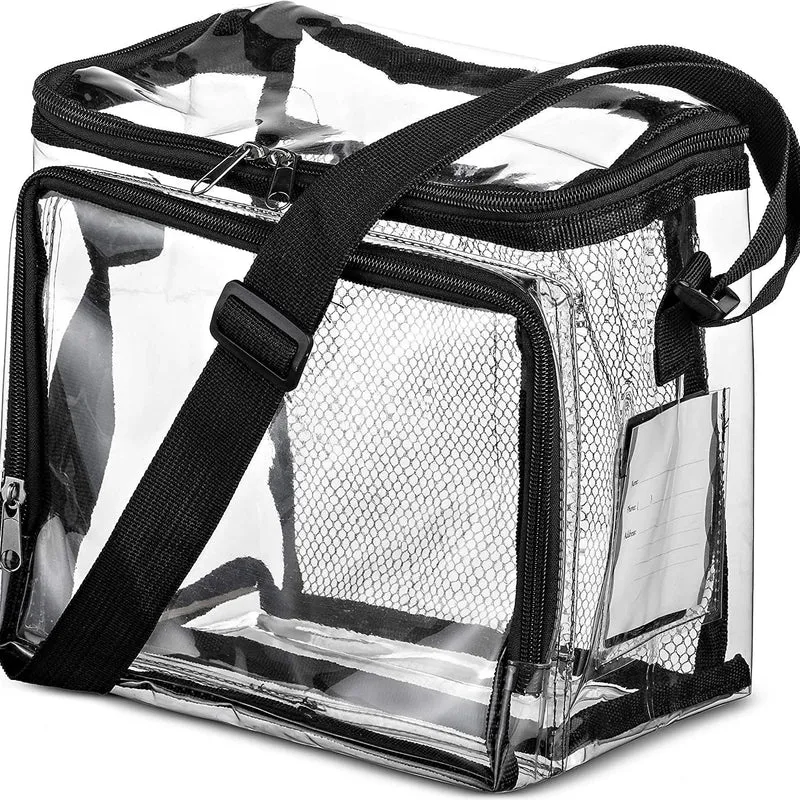Transparente Transporttasche mit Netztaschen Skanto