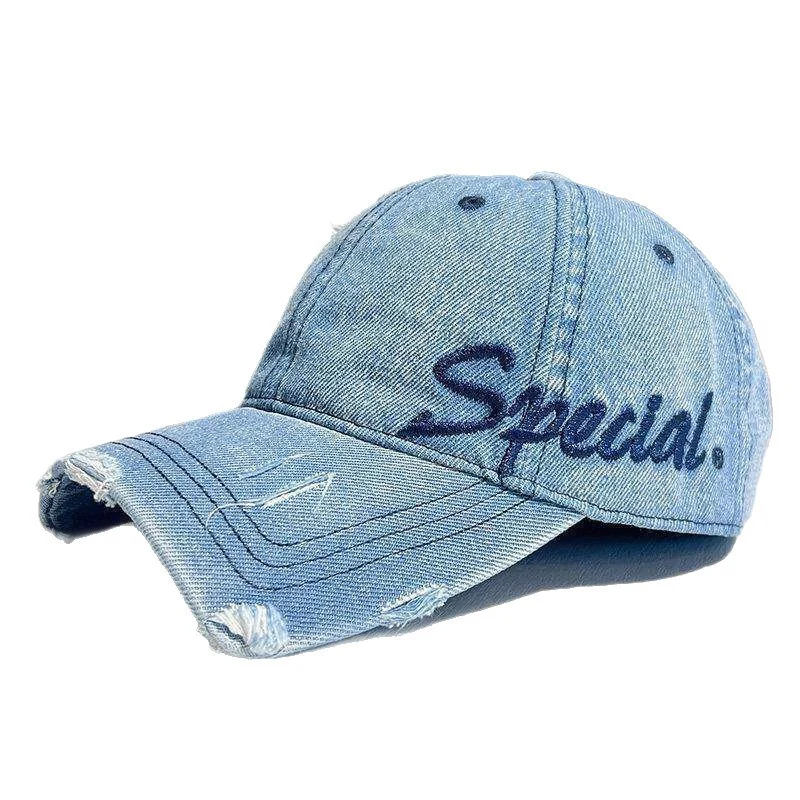 Unisex Distressed K Baumwoll-Dad-Cap Skanto