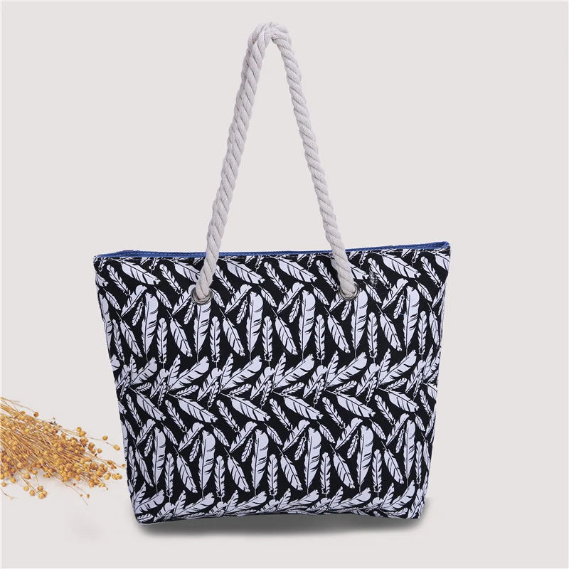 Große Strandtasche mit Ethno-Muster Skanto