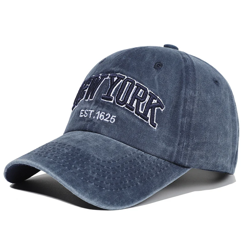 Herren Distressed Bestickte Dad Hat Skanto