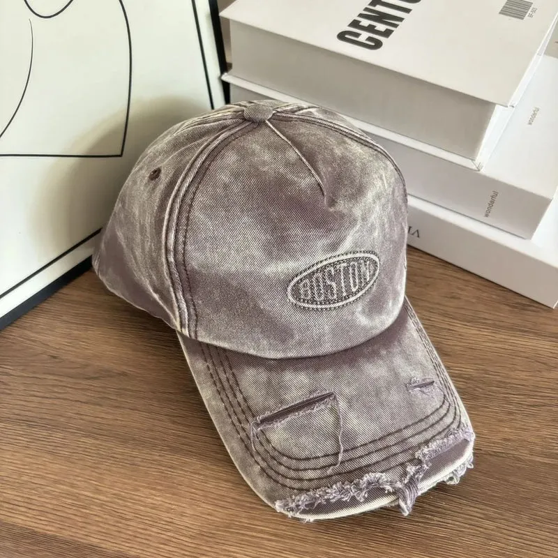 Herren Baseball Cap im Distressed Denim-Look Skanto