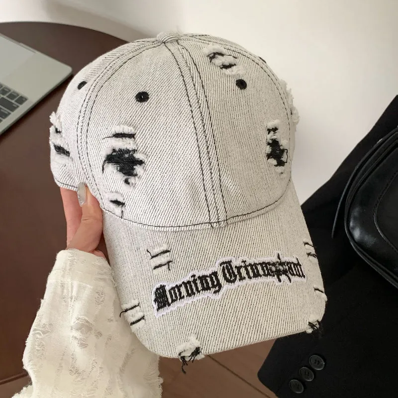 Damen Baseball Cap aus Denim im Used-Look Skanto