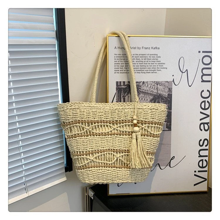 Stylische und geräumige Makramee-Tasche Skanto