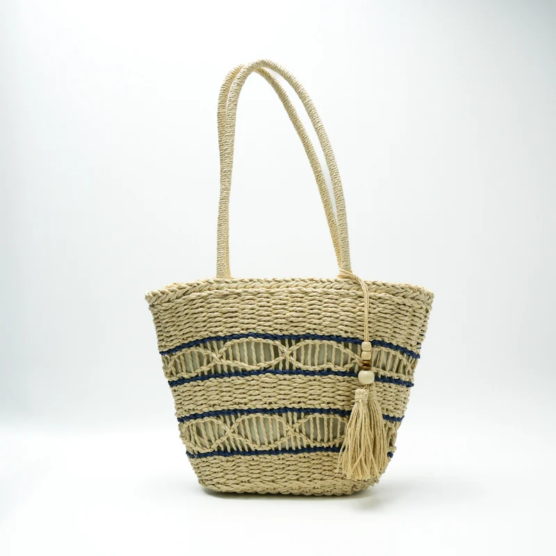 Stylische und geräumige Makramee-Tasche Skanto