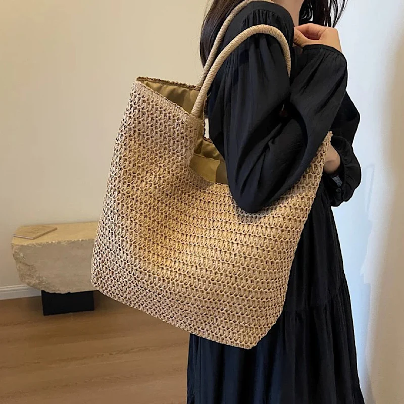 Strukturierter Makramee-Shopper Skanto