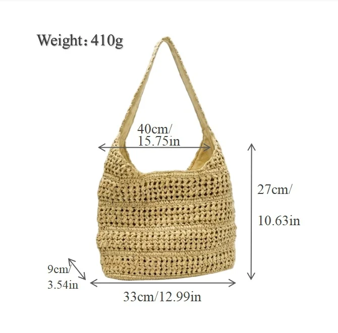 Handgemachte Makramee Hobo Bag Skanto