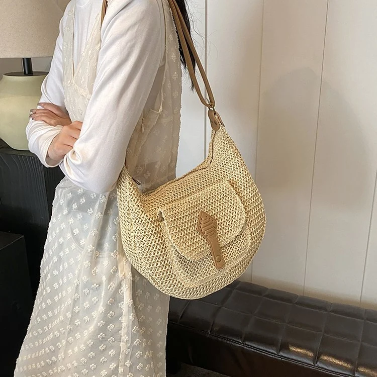 Handgemachte Makramee Hobo Bag Skanto