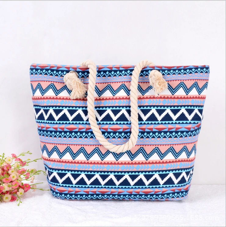 Große bunte Strandtasche Skanto