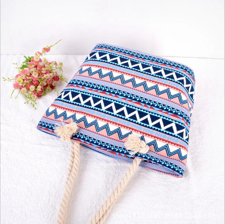 Große bunte Strandtasche Skanto
