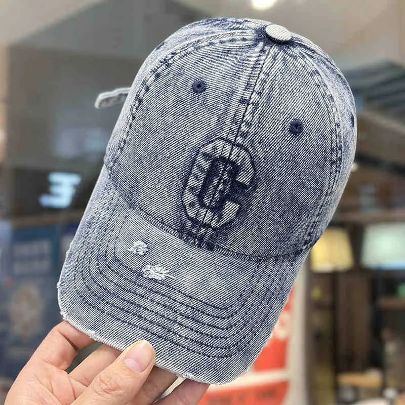 Baseballkappe aus Denim im Used-Look für Herren Skanto 1784188308