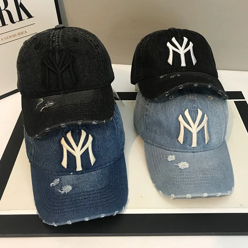 Baseballkappe aus Denim im Used-Look für Herren Skanto 1784188165