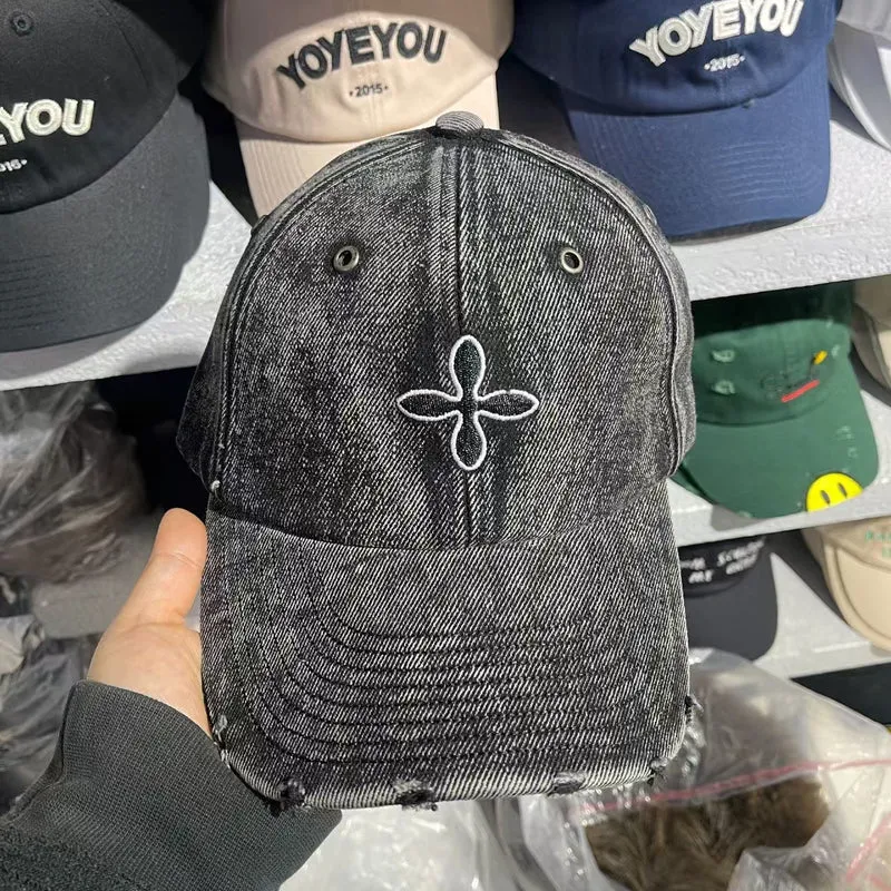 Baseballkappe aus Denim im Used-Look für Herren Skanto 1784188018