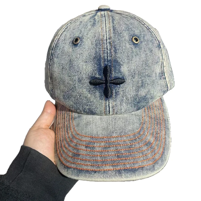 Baseballkappe aus Denim im Used-Look für Herren Skanto 1784188018