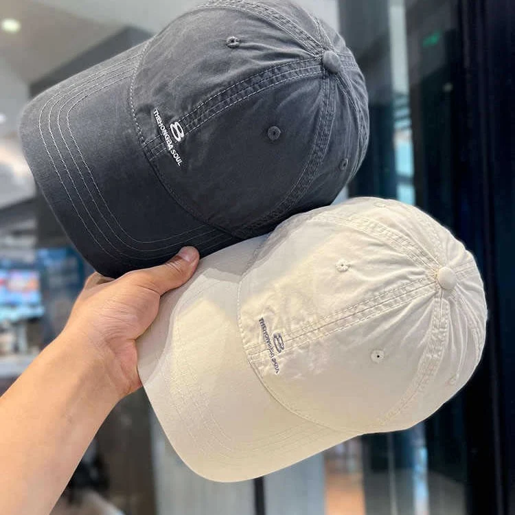 Herren Distressed Baumwoll-Baseballkappe Skanto