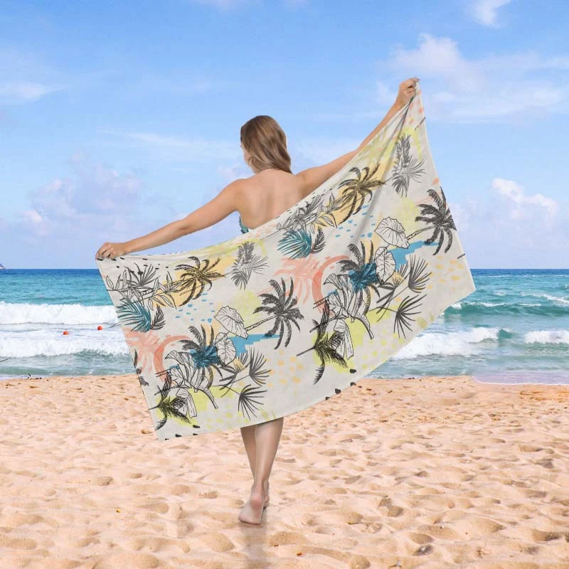 Strandtuch im kreativen Wellendesign Skanto