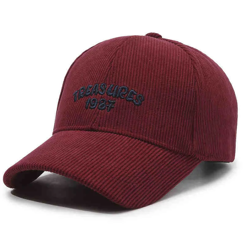 Damen Cord-Baseballcap mit Stickerei Skanto