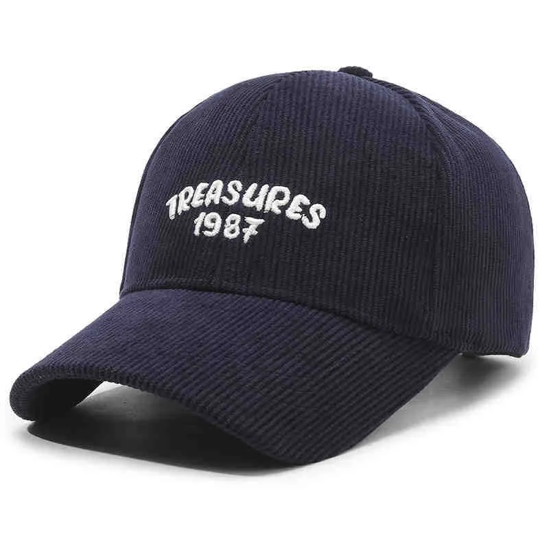 Damen Cord-Baseballcap mit Stickerei Skanto