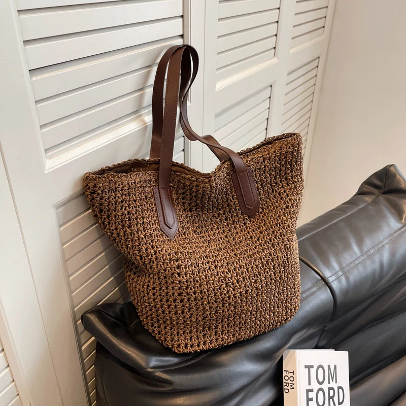 Strandtasche mit robusten Ledergriffen Skanto