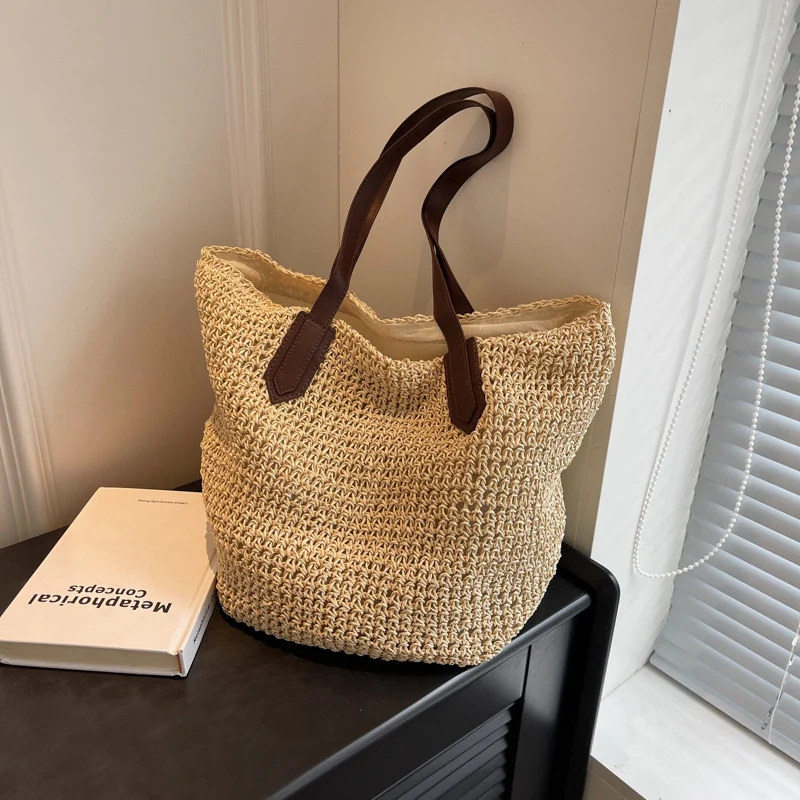 Strandtasche mit robusten Ledergriffen Skanto