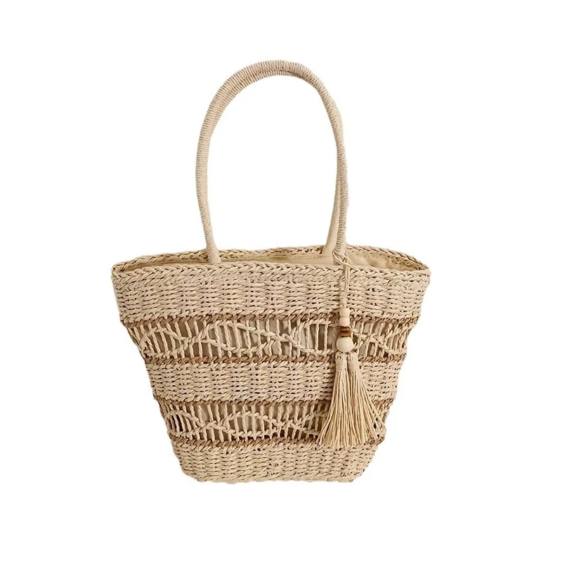 Handtasche aus handgewebtem Naturmaterial Skanto