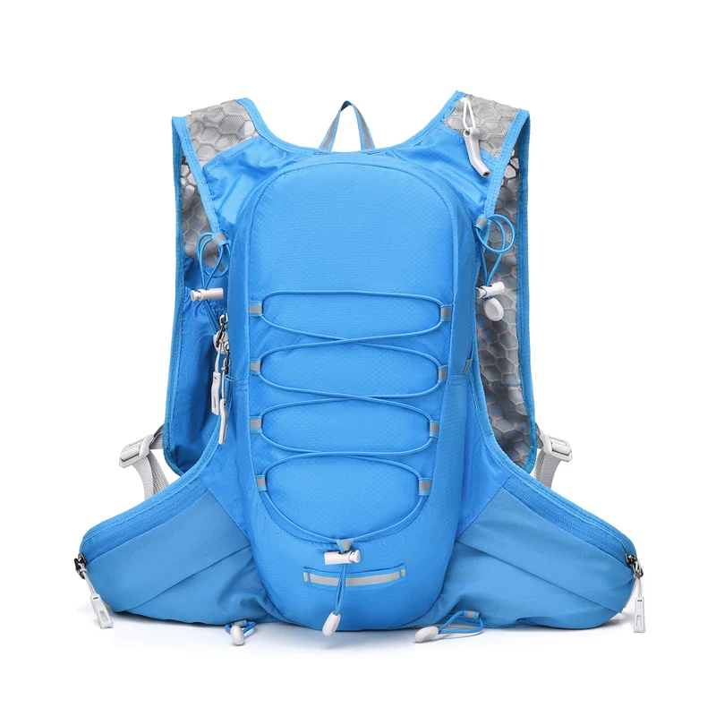 Unisex Nan Ultraleichter Lauf- und Trinkrucksack mit Trinkblasenfach, atmungsaktiver Netzrückenpolsterung und Hüfttaschen Skanto