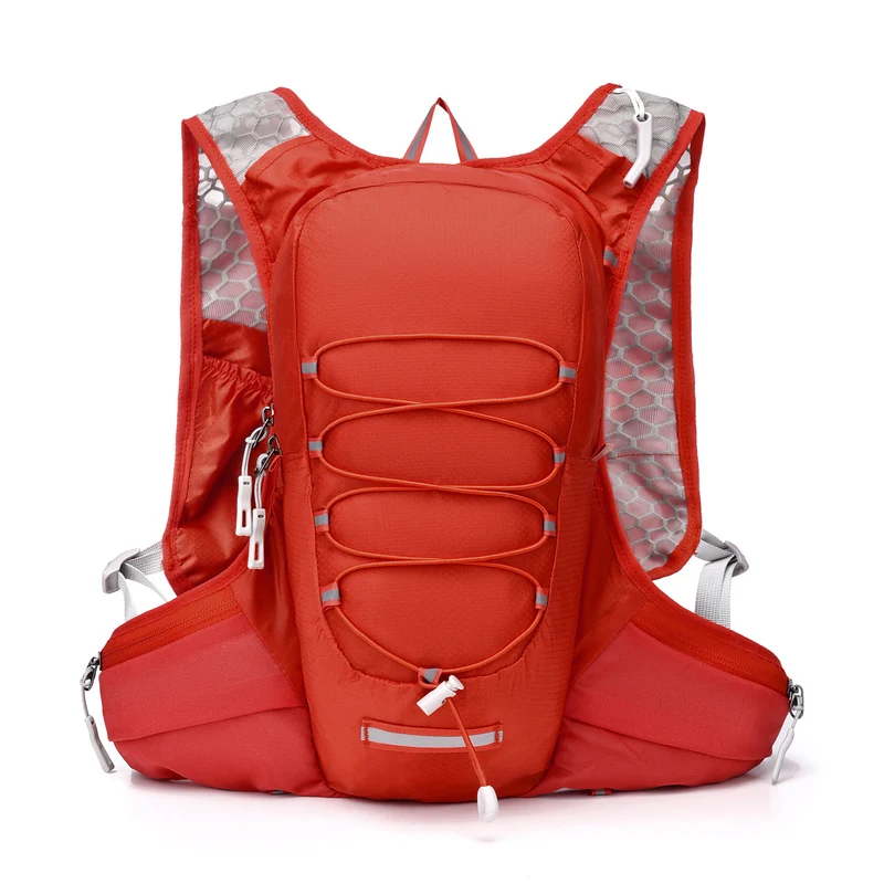 Unisex Nan Ultraleichter Lauf- und Trinkrucksack mit Trinkblasenfach, atmungsaktiver Netzrückenpolsterung und Hüfttaschen Skanto