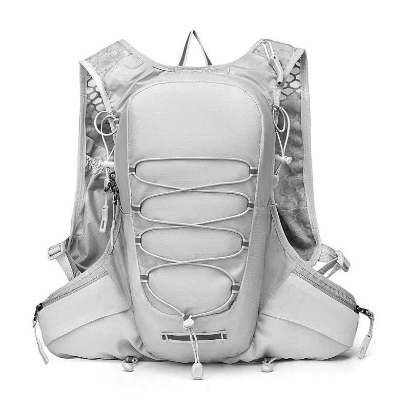 Unisex Nan Ultraleichter Lauf- und Trinkrucksack mit Trinkblasenfach, atmungsaktiver Netzrückenpolsterung und Hüfttaschen Skanto
