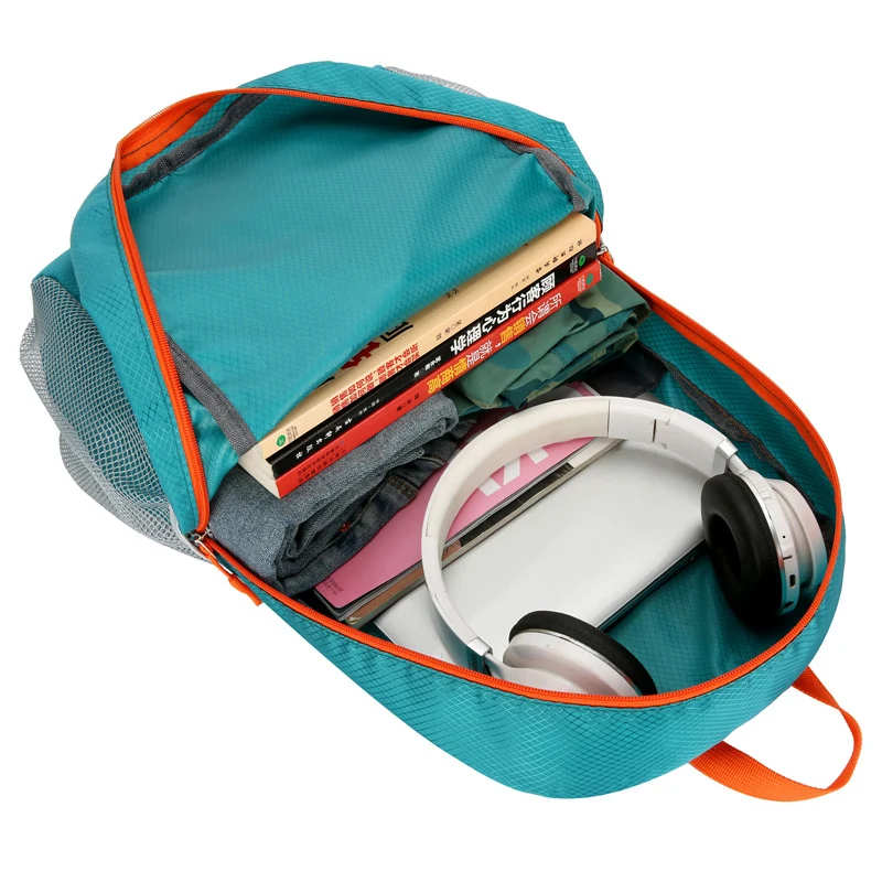 Unisex Nan Ultraleichter faltbarer Daypack mit Organizer-Taschen, wasserabweisendem Material und Netz-Seitentaschen Skanto