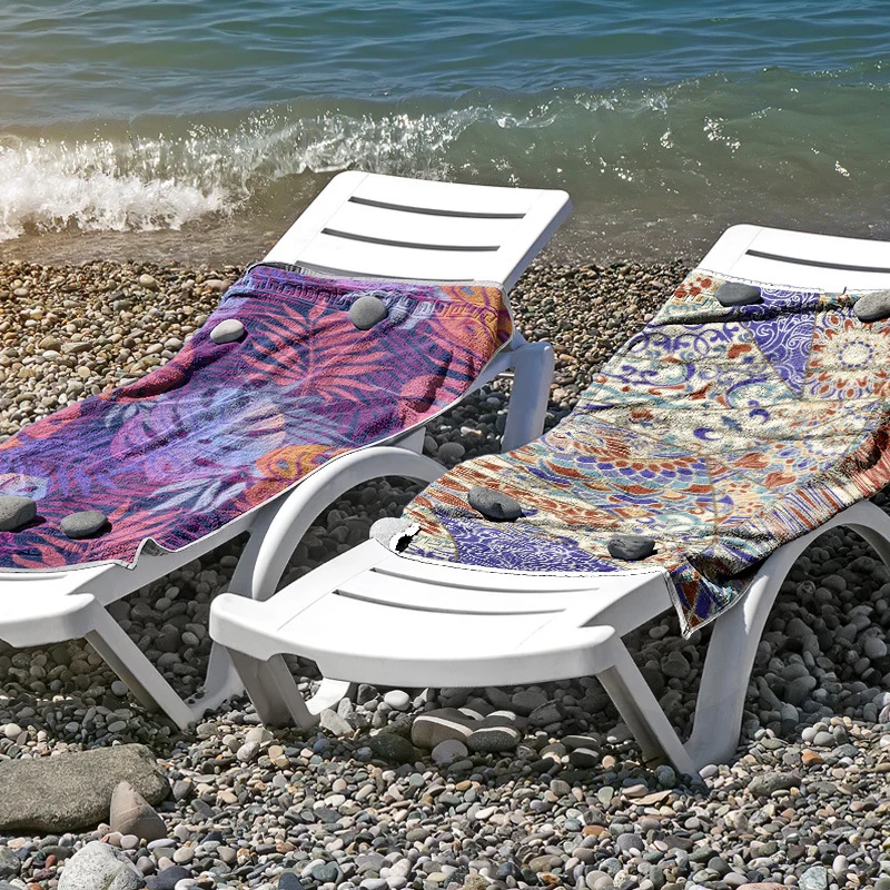 Strandtuch aus hautfreundlicher Mikrofaser mit kreativem Mustermix Skanto