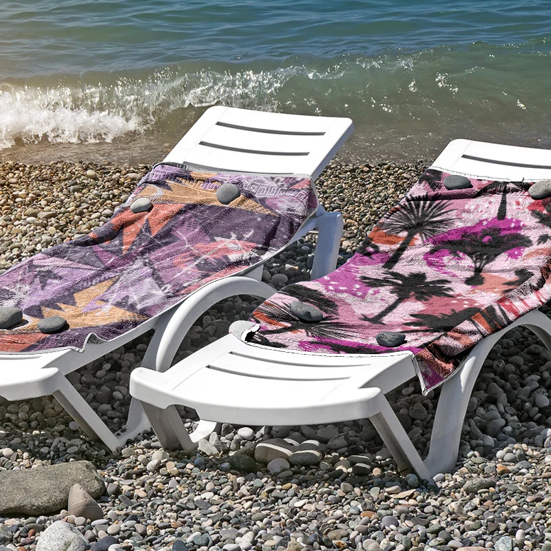 Strandtuch aus hautfreundlicher Mikrofaser mit kreativem Mustermix Skanto